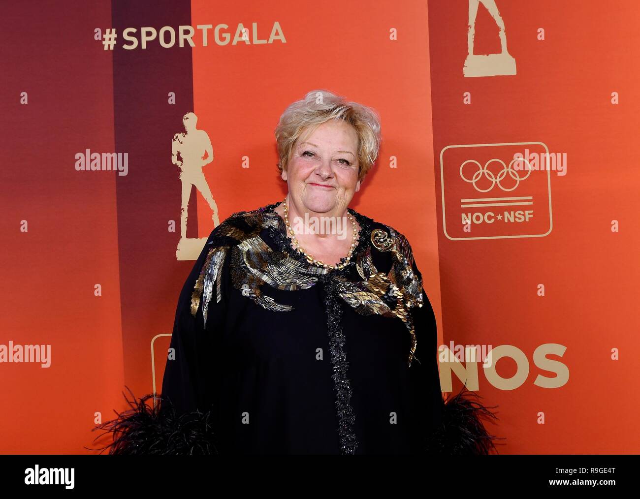 19-12-2018 NOC*NSF SPORTGALA: AMSTERDAM Erica Terpstra (born 26 May 1943) is a retired Dutch politician of the People's Party for Freedom and Democracy (VVD). She is a former swimmer by occupation, participated in the 1960 and 1964 Summer Olympics. Photo: SCS/Soenar Chamid/AFLO Stock Photo