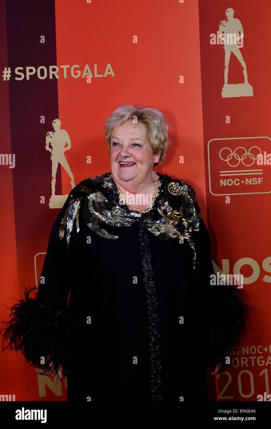 19-12-2018 NOC*NSF SPORTGALA: AMSTERDAM Erica Terpstra (born 26 May 1943) is a retired Dutch politician of the People's Party for Freedom and Democracy (VVD). She is a former swimmer by occupation, participated in the 1960 and 1964 Summer Olympics. Photo: SCS/Soenar Chamid/AFLO Stock Photo