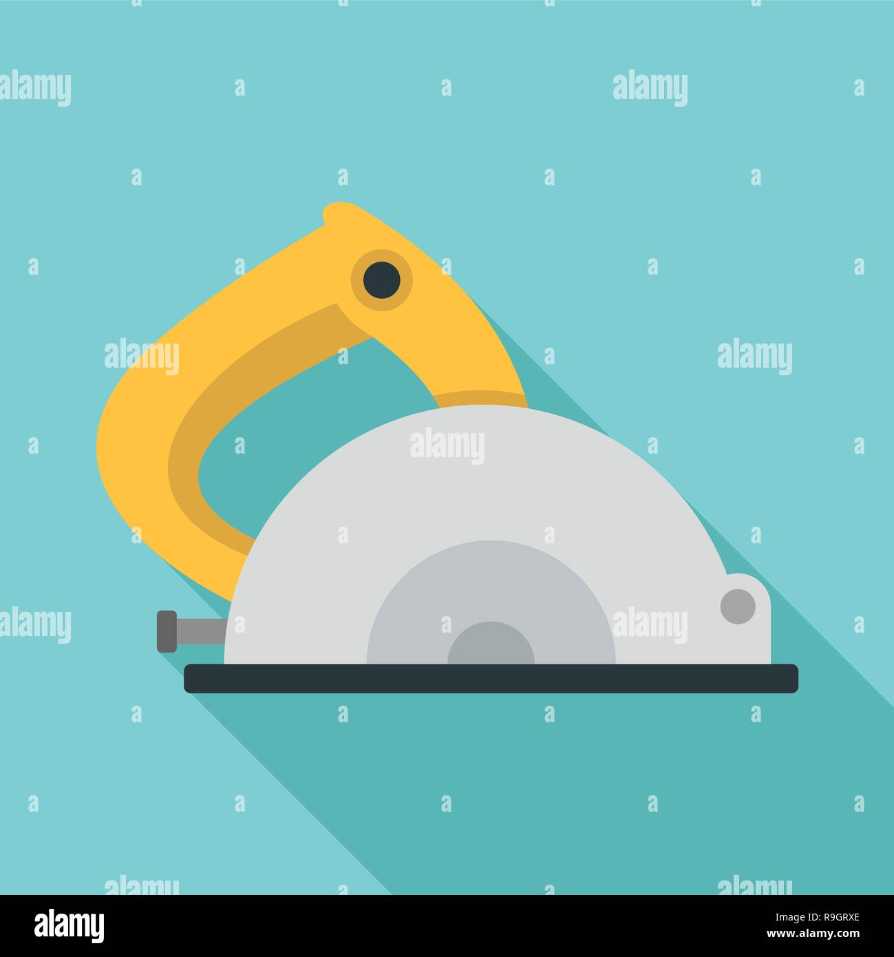 Circular saw icon. Flat illustration of circular saw vector icon for ...