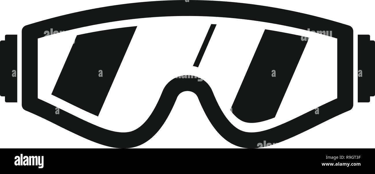 Safety glasses icon. Simple illustration of safety glasses vector icon