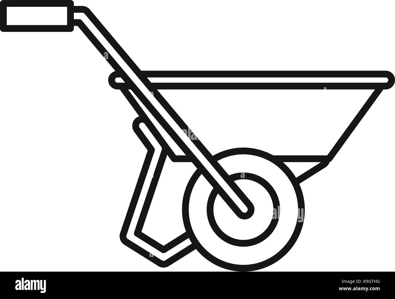 Wheelbarrow Black White High Resolution Stock Photography and Images ...