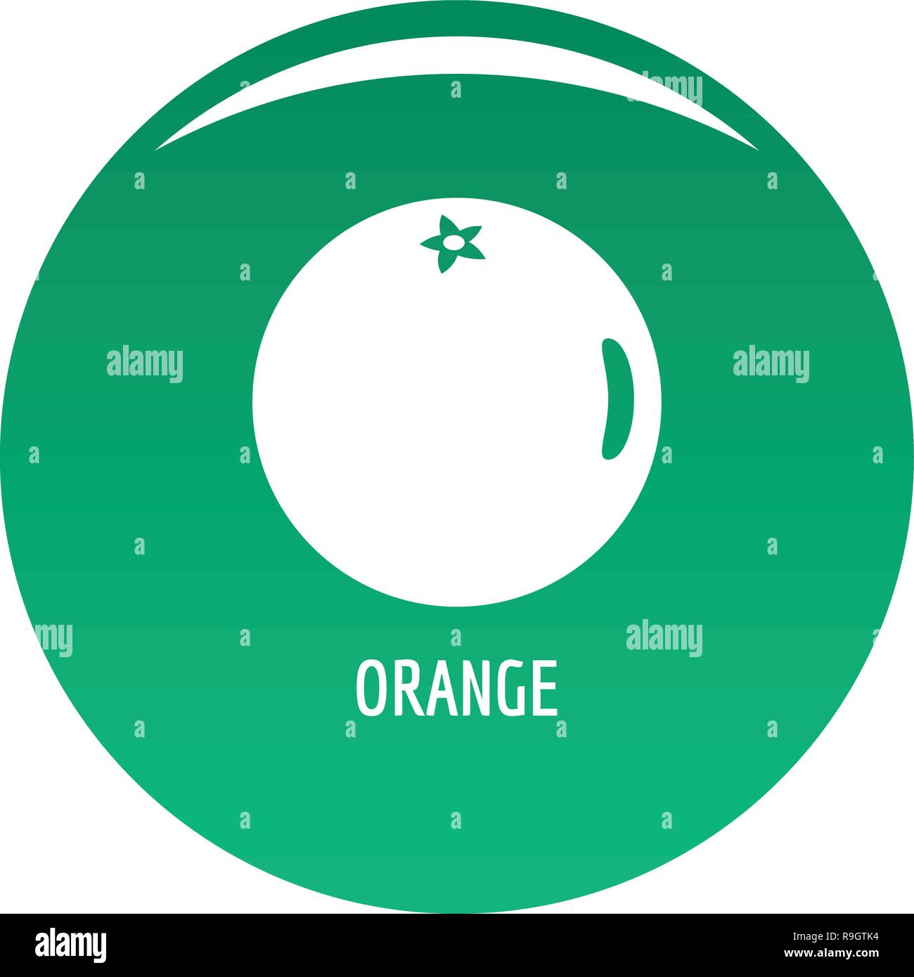 Orange icon. Simple illustration of orange vector icon for any design ...