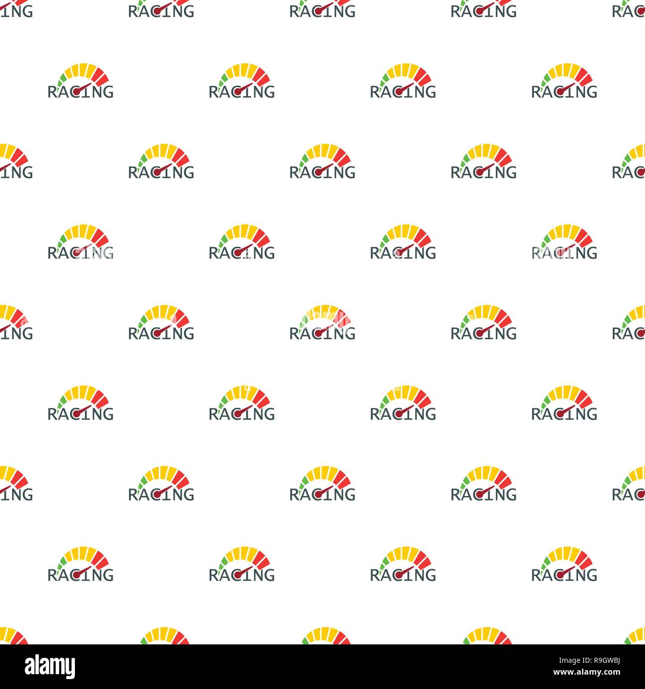 Speedometer pattern seamless vector repeat for any web design Stock Vector