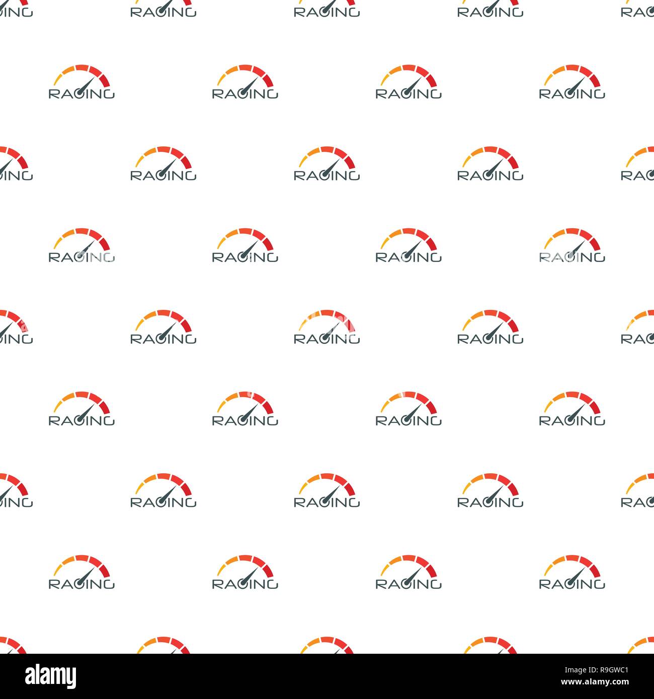 Racing speedometer pattern seamless vector repeat for any web design Stock Vector