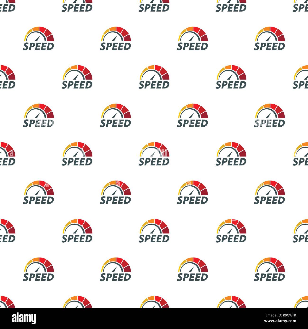 Abstract speedometer pattern seamless vector repeat for any web design Stock Vector