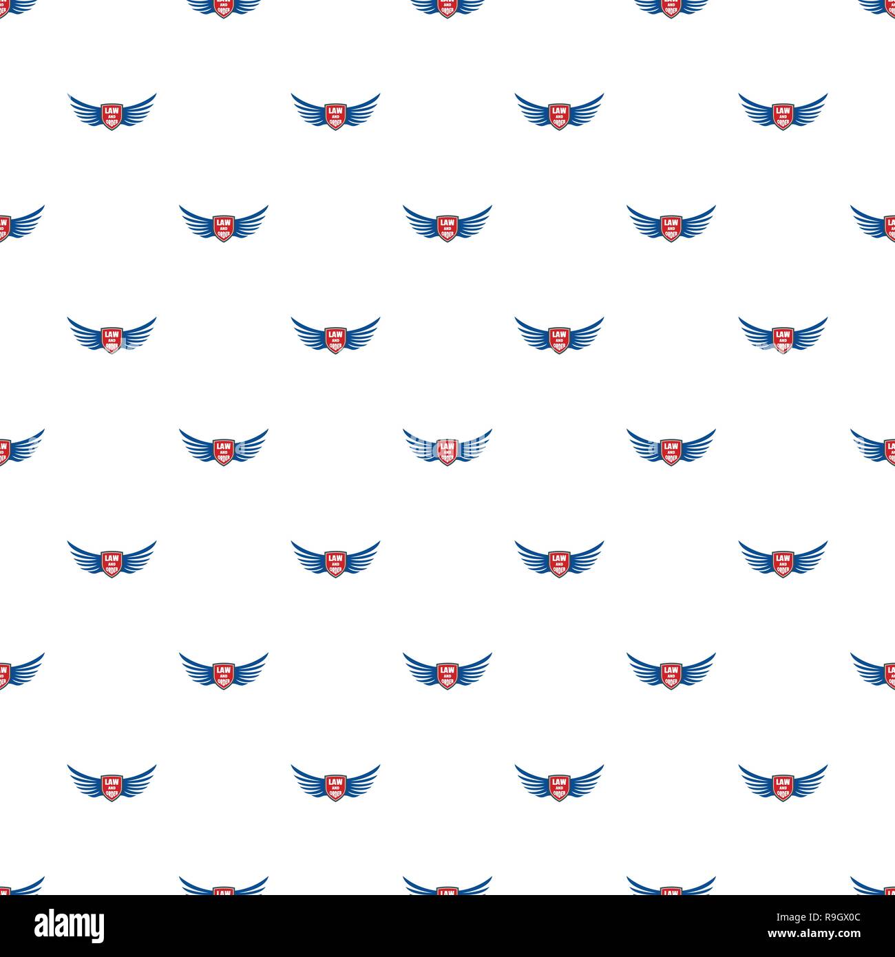 Usa law and order pattern seamless vector repeat for any web design Stock Vector