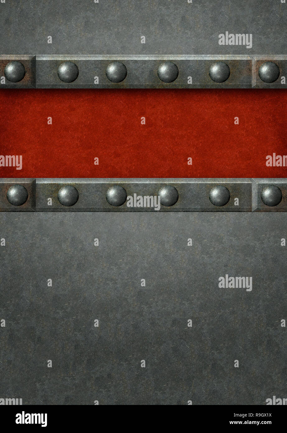 Grunge background with metal plates and rivets Stock Photo - Alamy