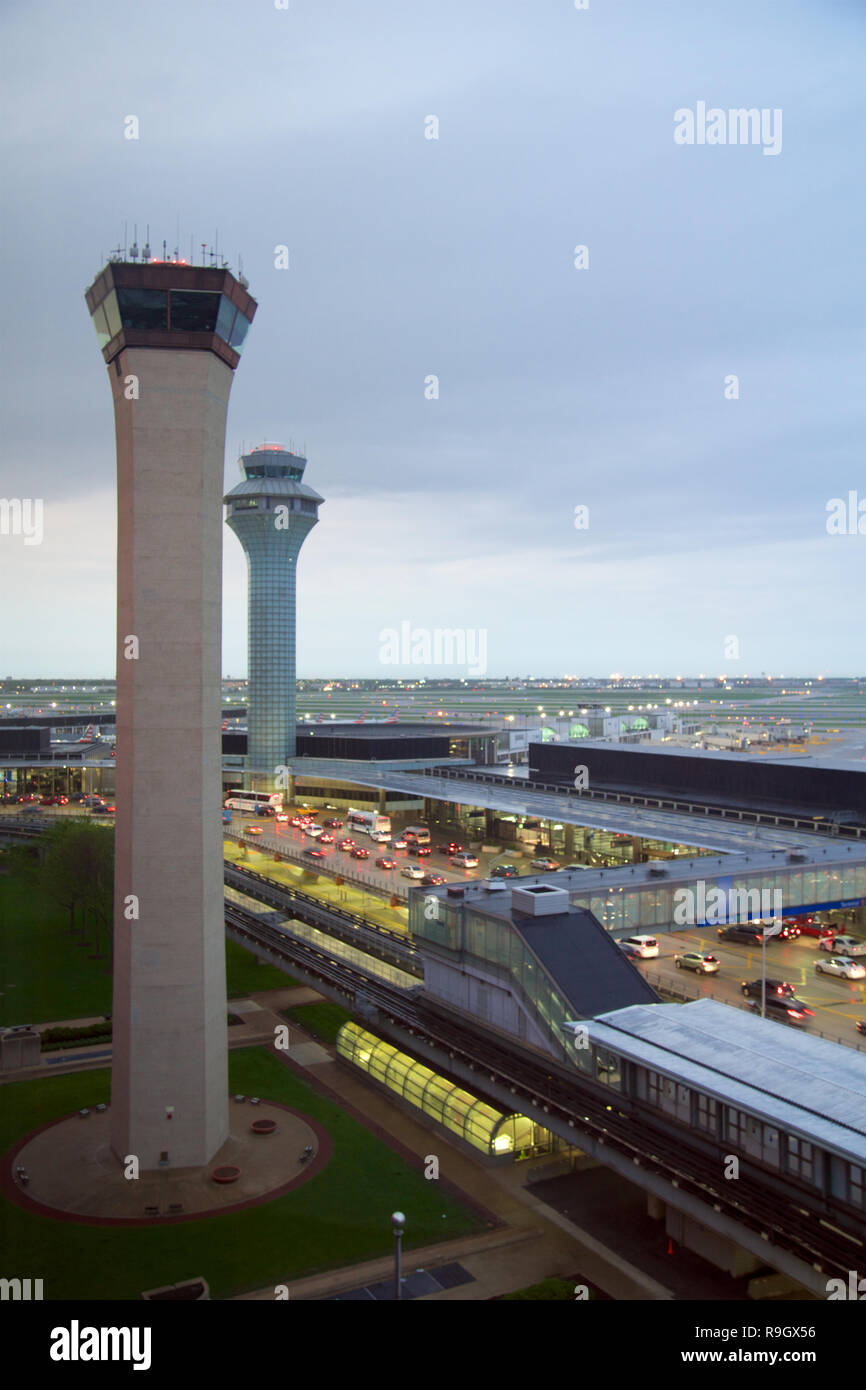 Chicago, Illinois, United States - May 11th, 2018: Air Traffic Control 