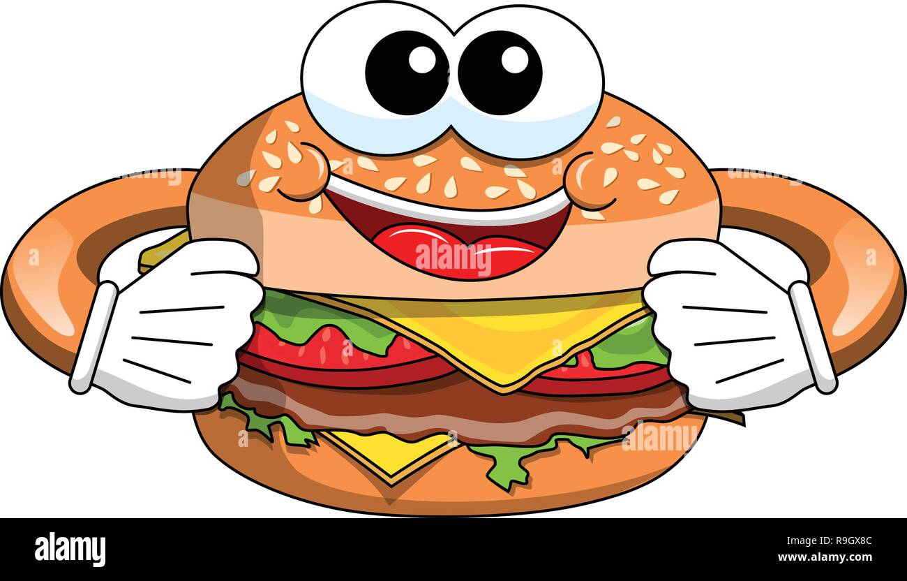 Excited about meal Stock Vector Images - Alamy