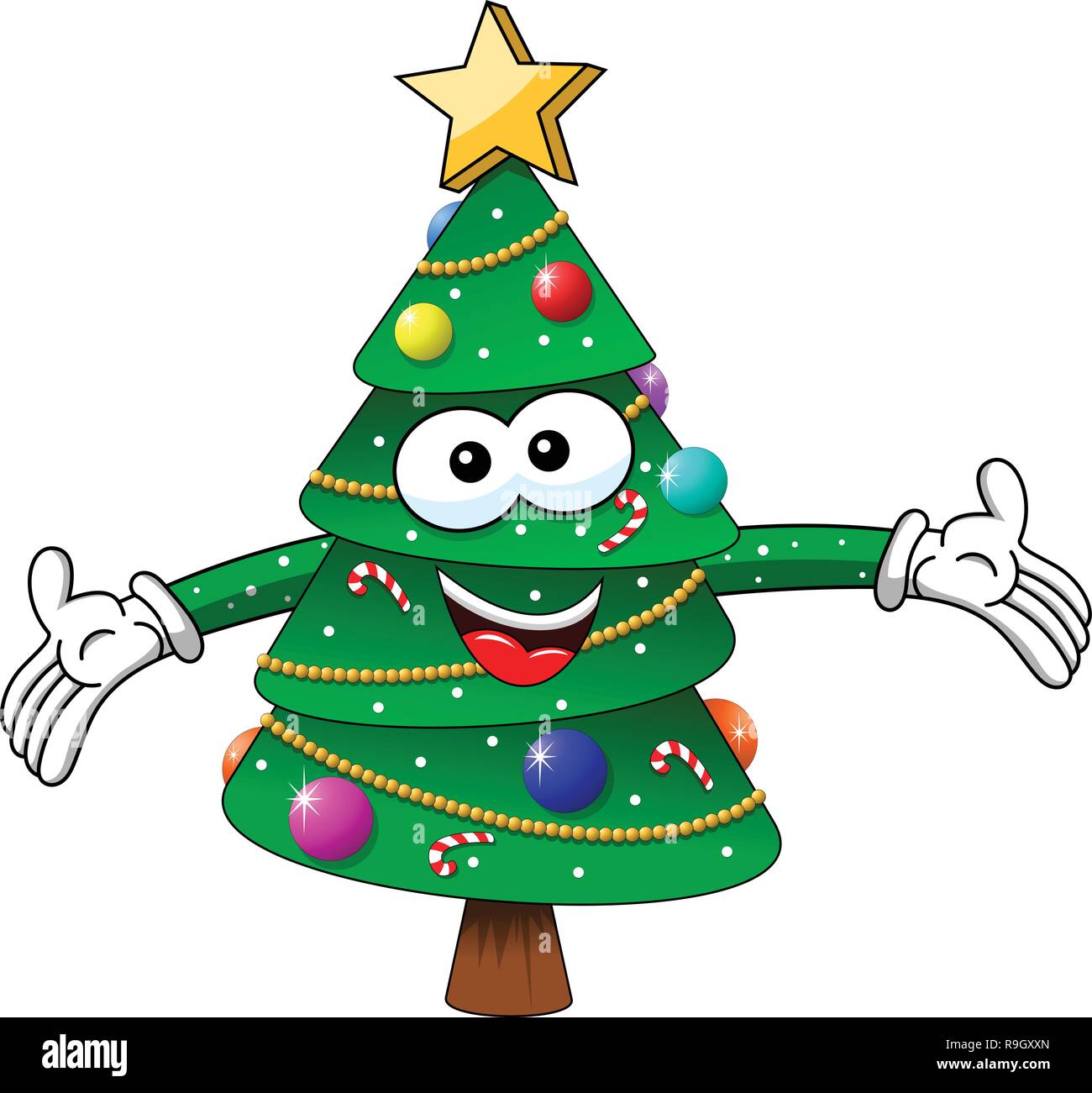 Big Cartoon Christmas Tree