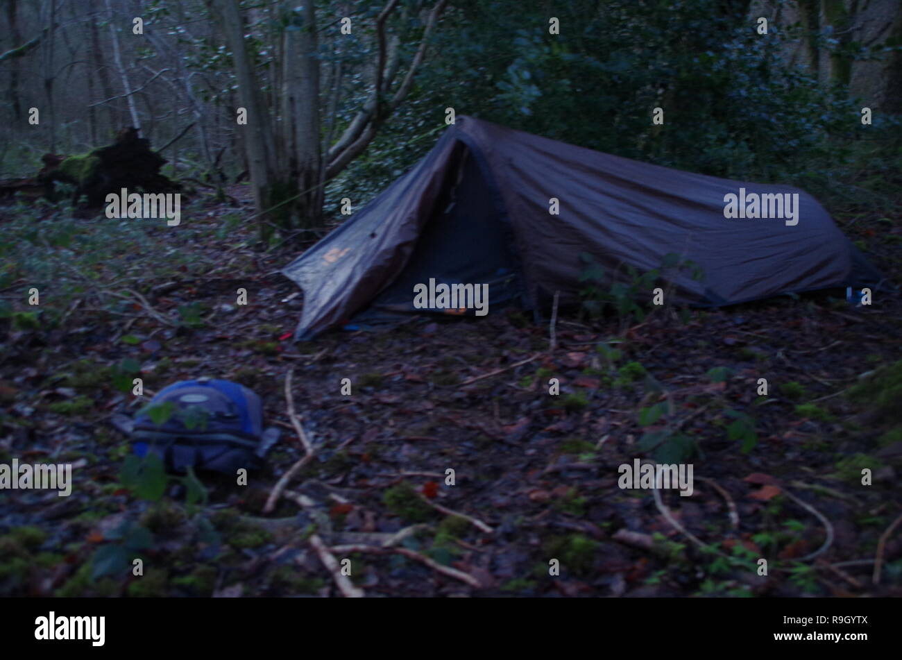 Wild Camping The Macmillan Way Long Distance Trail Gloucestershire Cotswolds England Uk Stock Photo Alamy