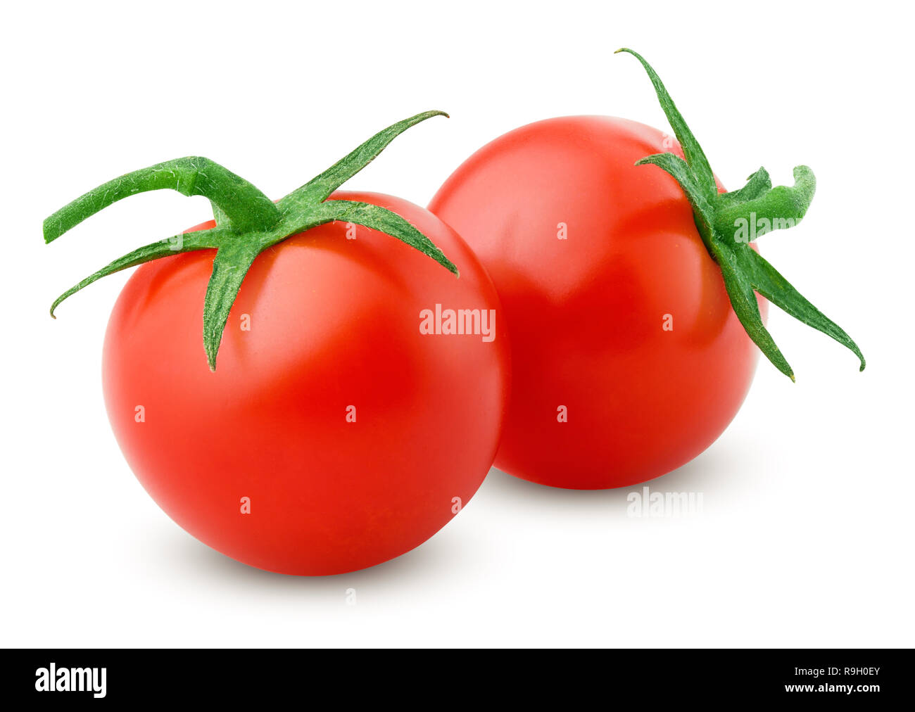 tomato cherry isolated on white background, clipping path, full depth of field Stock Photo