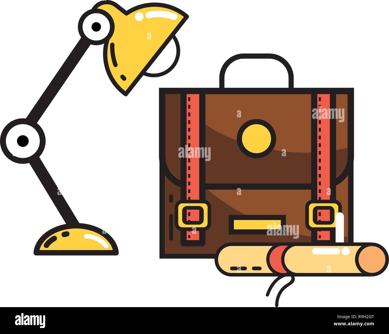 study-element-cartoon-stock-vector-image-art-alamy