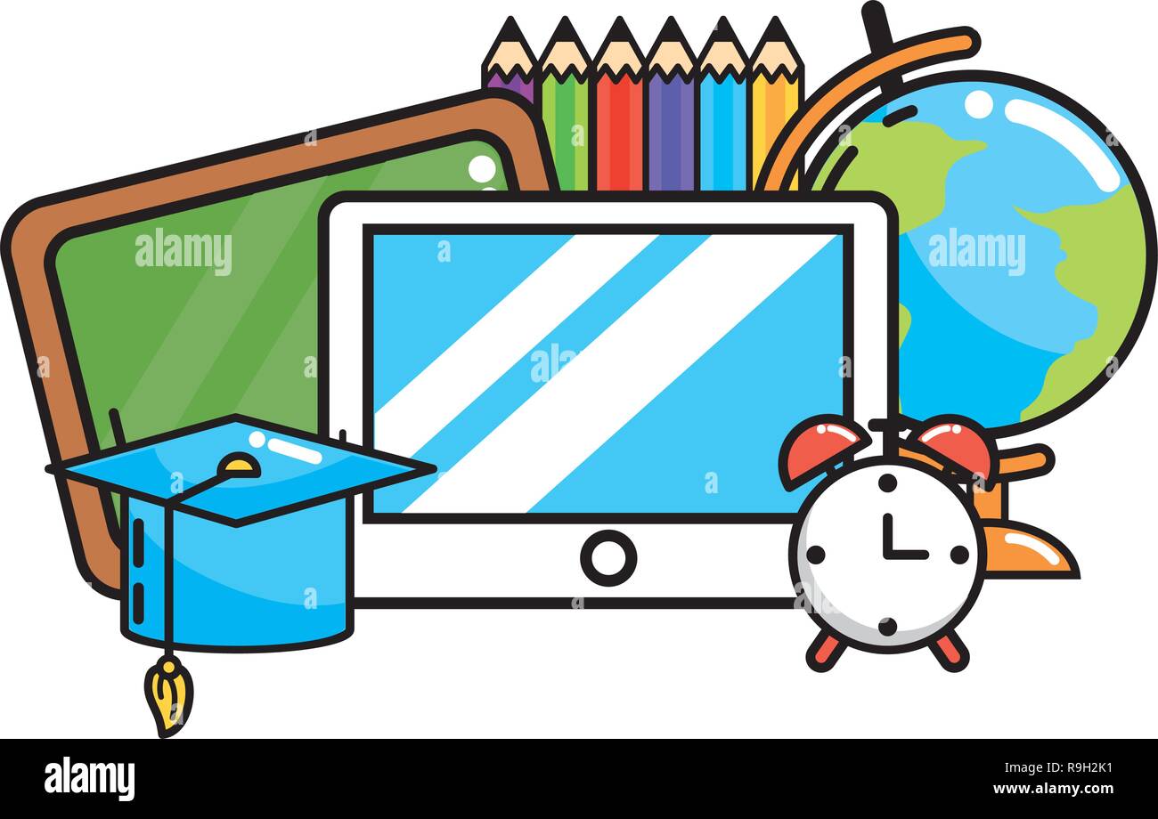 Study Element Cartoon Elementary reading map Stock Vector Images - Alamy