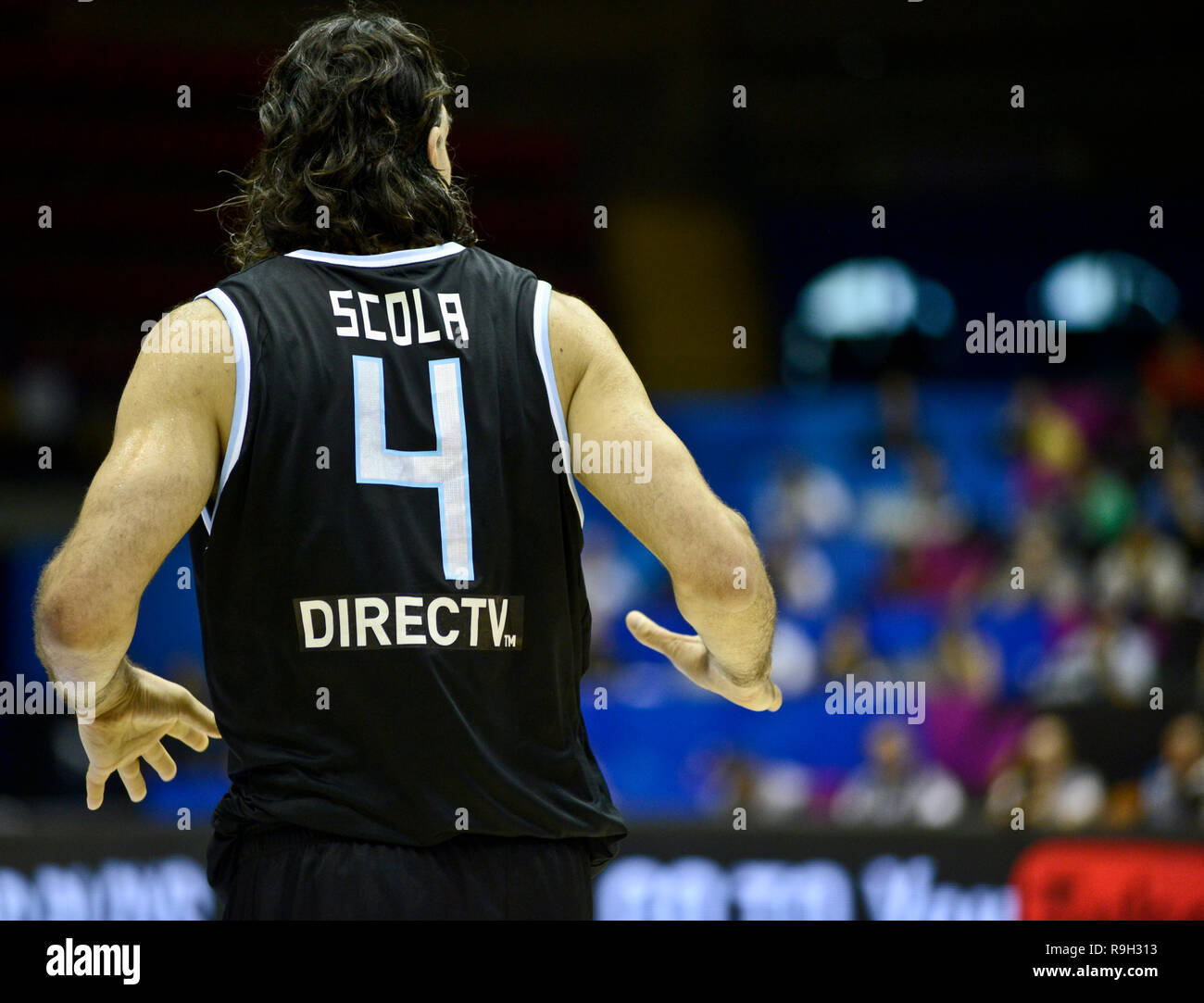 Luis Scola. Argentina Basketball National Team. FIBA Basketball World Cup, Spain 2014 Stock