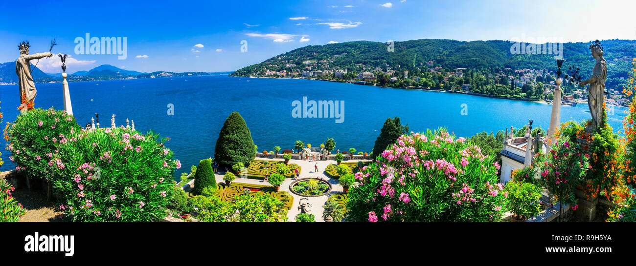 Beautiful Isola Bella,Lake Maggiore North Italy. Stock Photo