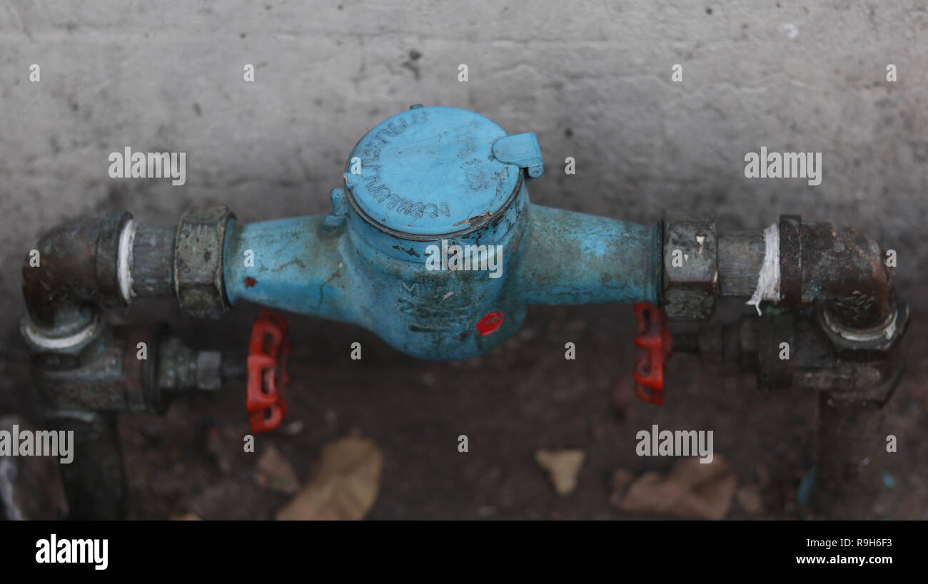Water meter for Home Stock Photo Alamy