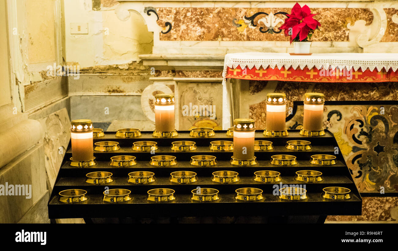 Sorrento Cathedral interior, Sorrento, Campania region, Italy Stock Photo