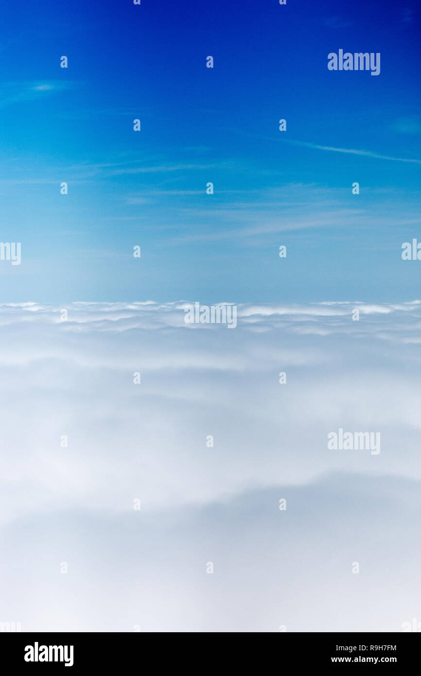 An abstract photograph captured above the clouds Stock Photo - Alamy