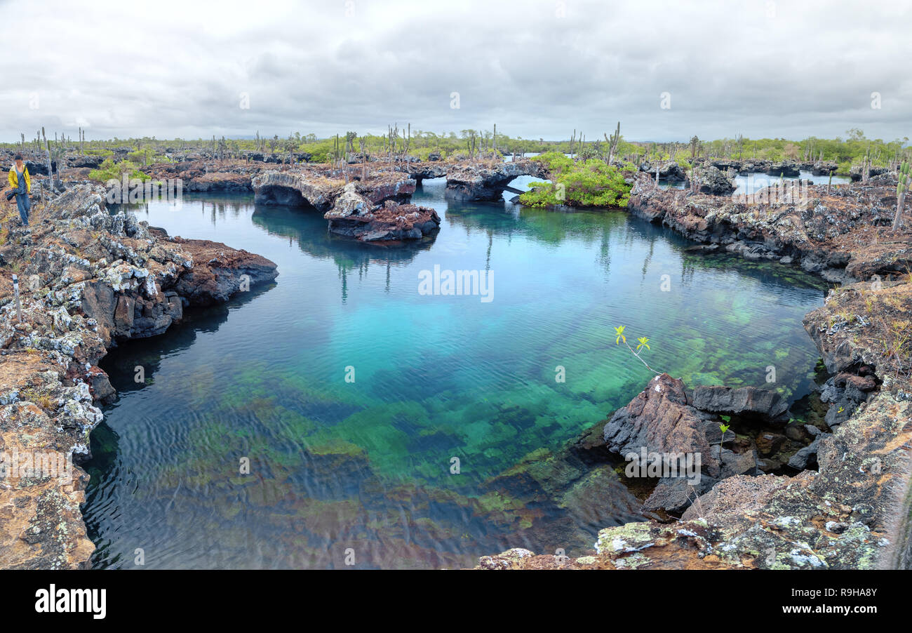 Los tuneles Isla Isabela, Galápagos islas islands Stock Photo - Alamy