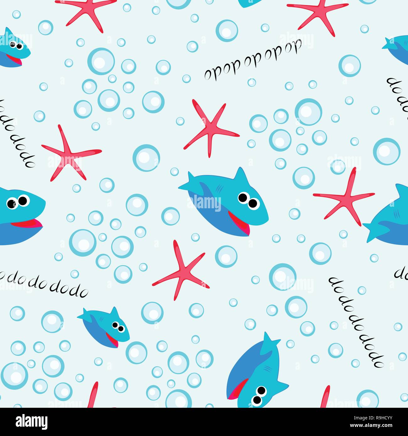 baby shark do do do do seamless pattern Stock Vector Image & Art - Alamy