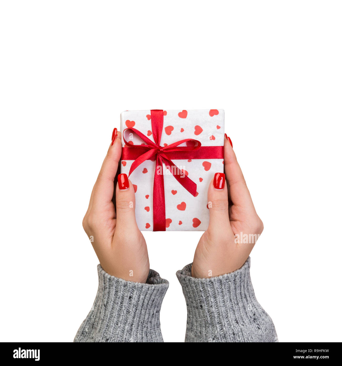 red ribbon present