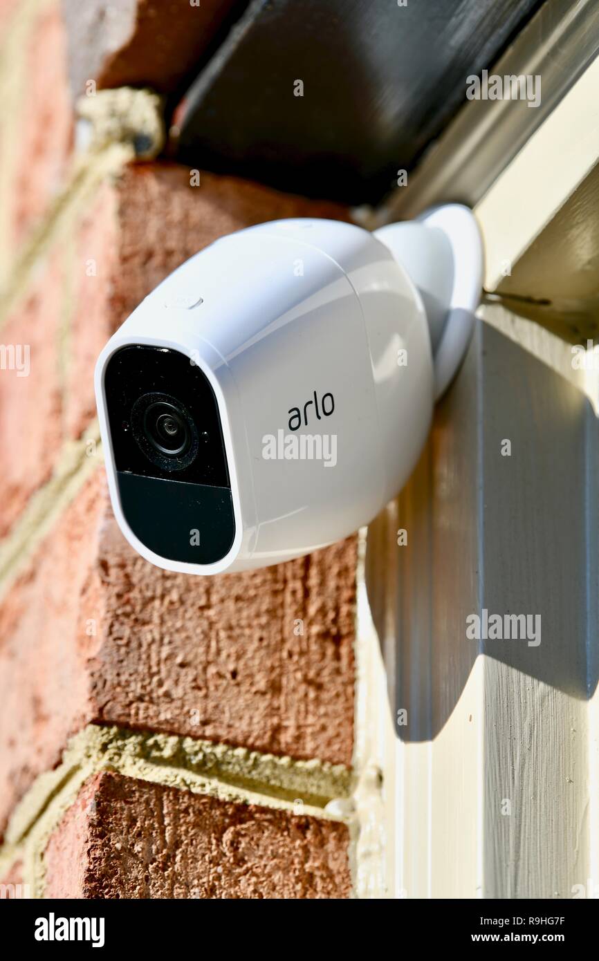 Arlo pro wireless outdoor security camera system Stock Photo
