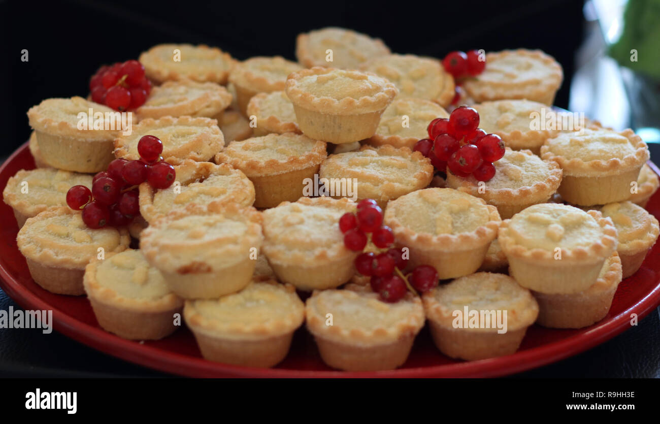 mince pies for Christmas Stock Photo