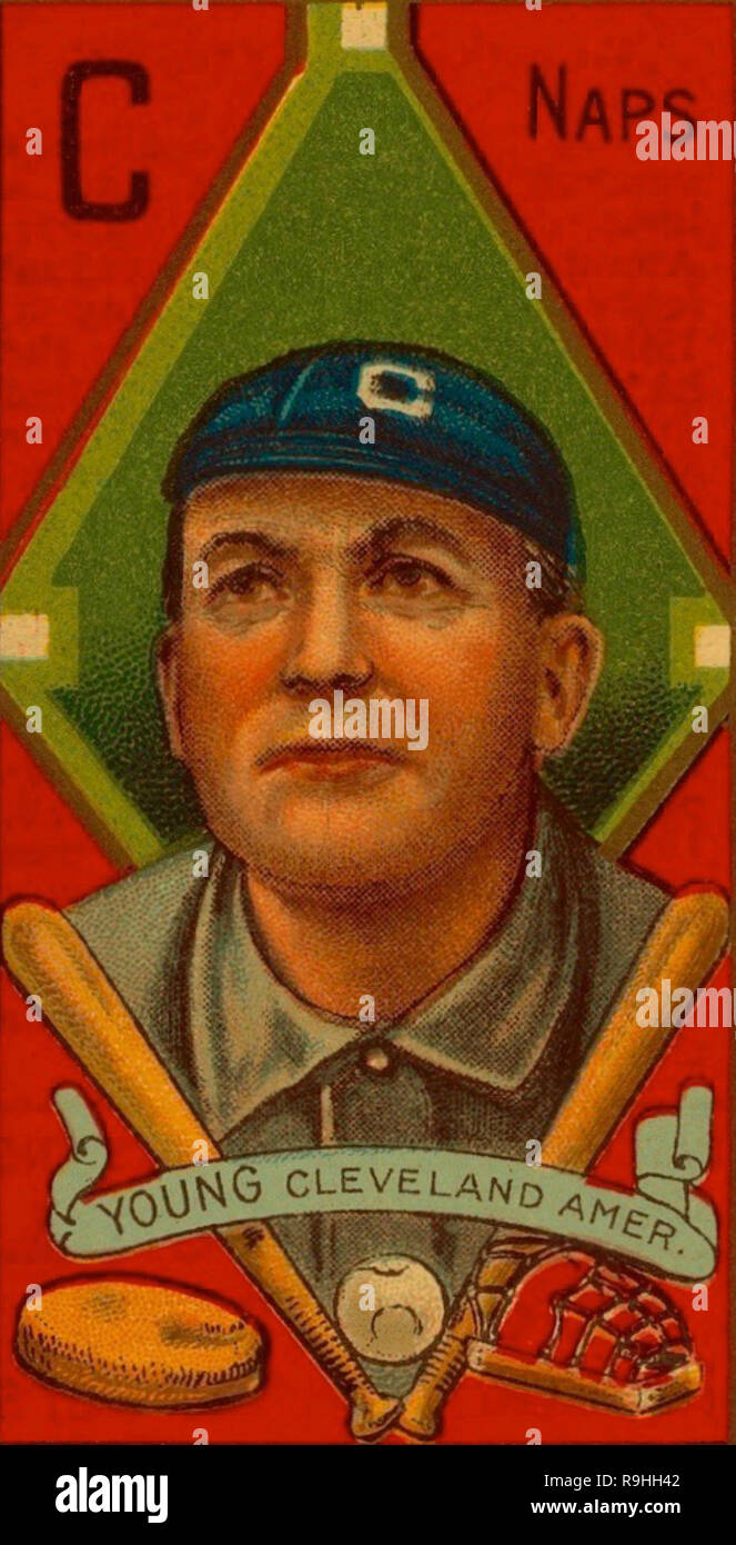 Cy Young, Cleveland Naps, American Tobacco Company, 1911. Stock Photo