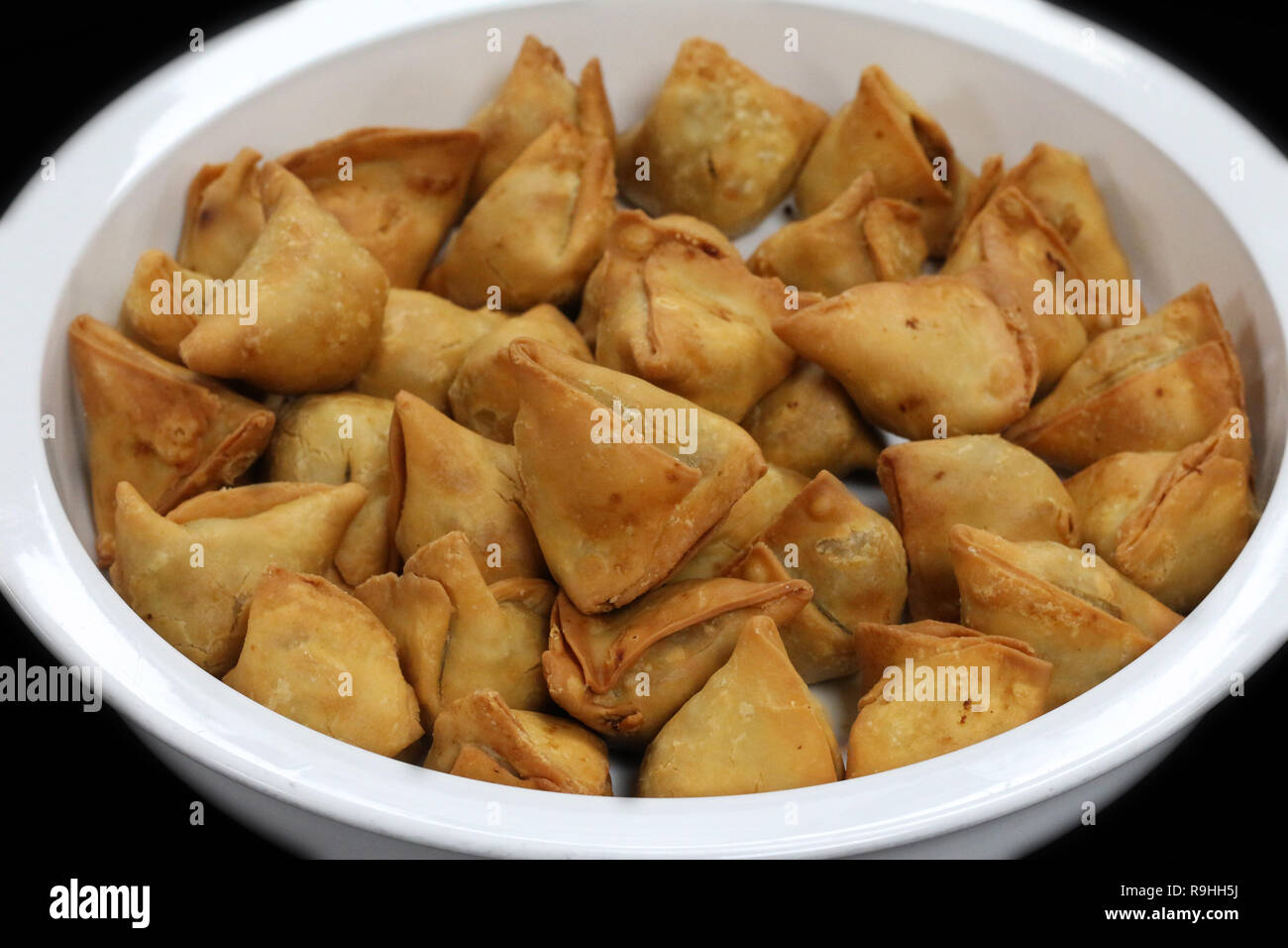deep fried Punjabi samosa Stock Photo