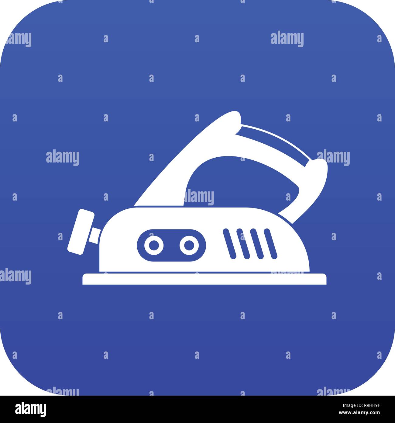 Jack plane icon digital blue Stock Vector