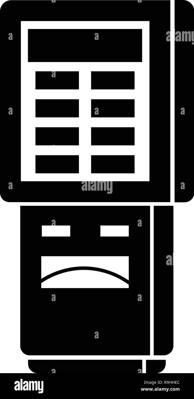 Purchase vending machine icon Black and White Stock Photos & Images - Alamy
