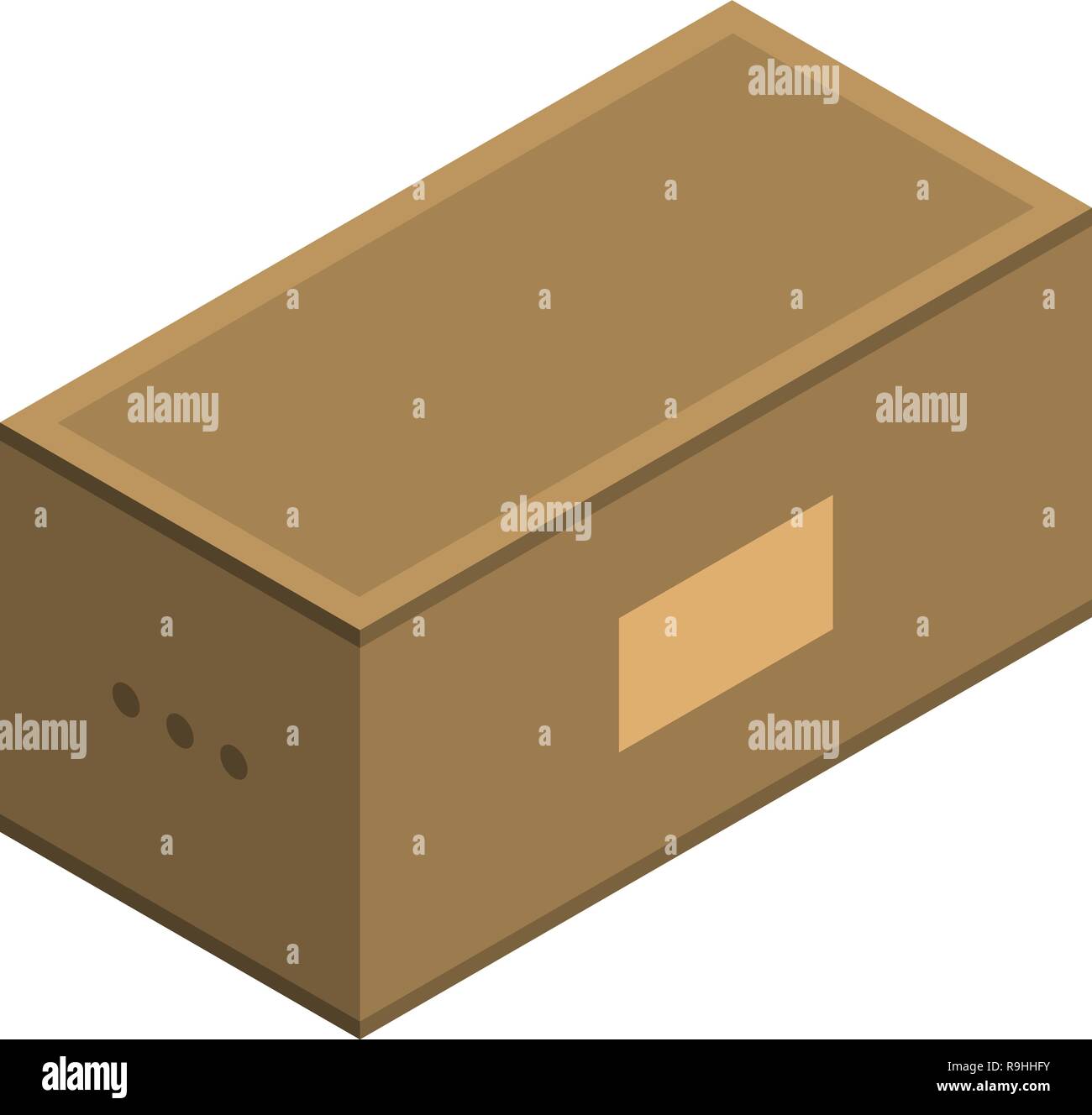 Delivery box icon, isometric style Stock Vector