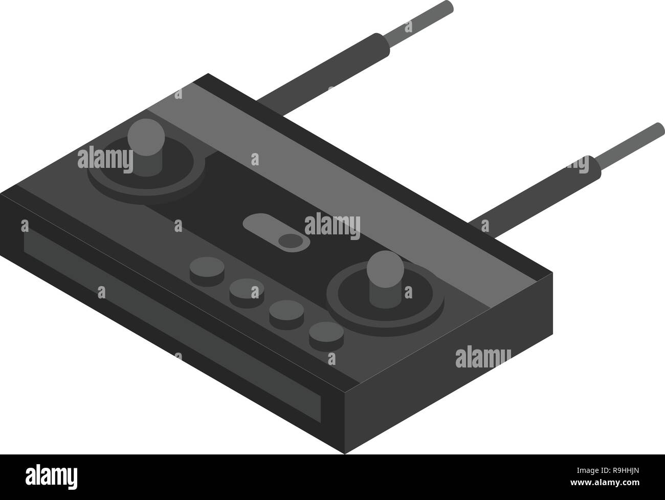 Drone remote control icon, isometric style Stock Vector