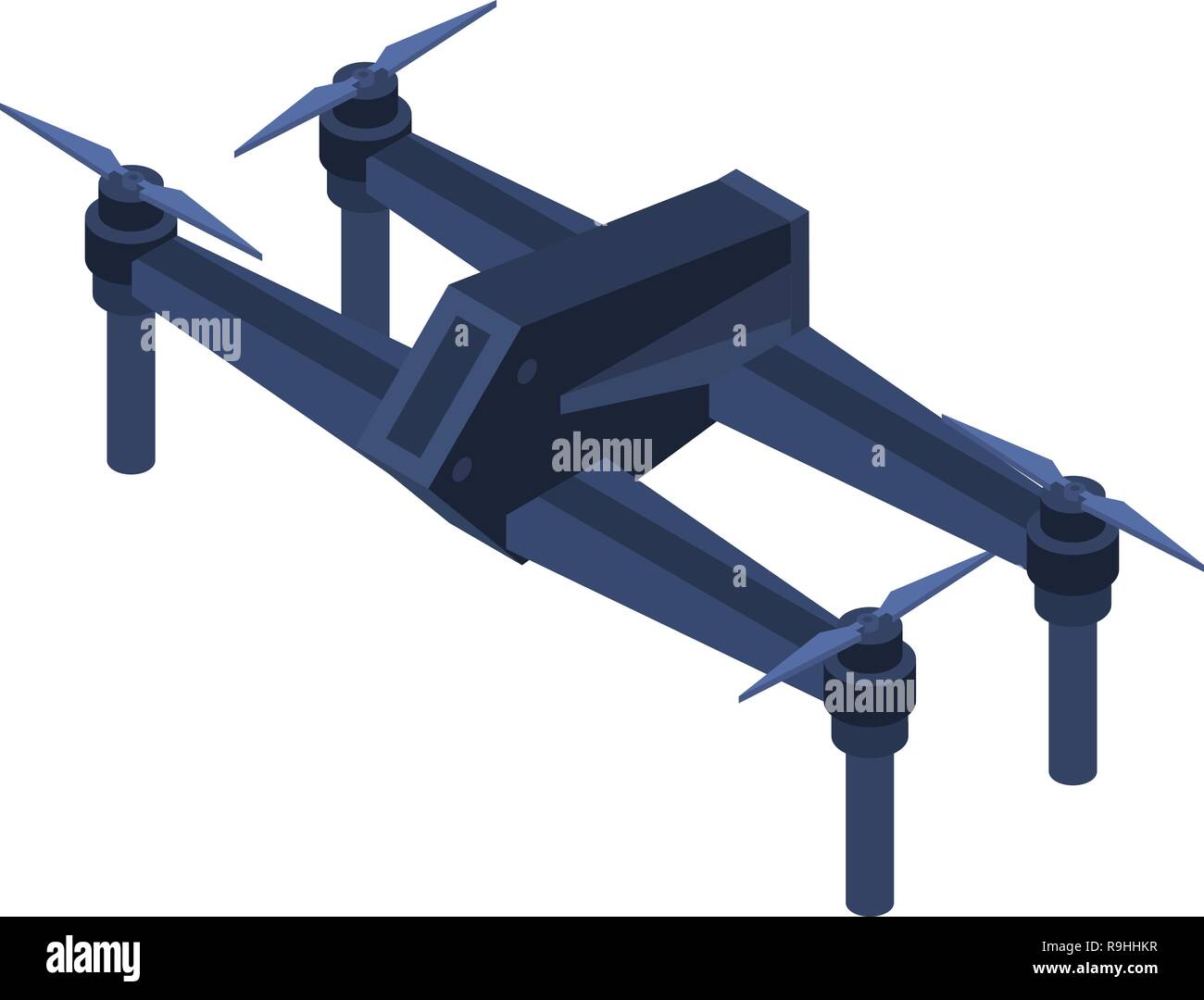 Futuristic technology concept 3d quadcopter hi-res stock photography ...