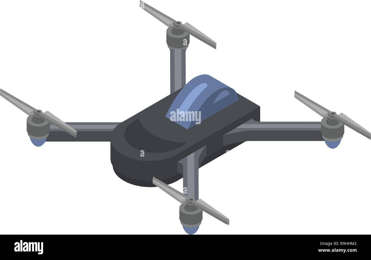 Aerial drone icon, isometric style Stock Vector Image & Art - Alamy