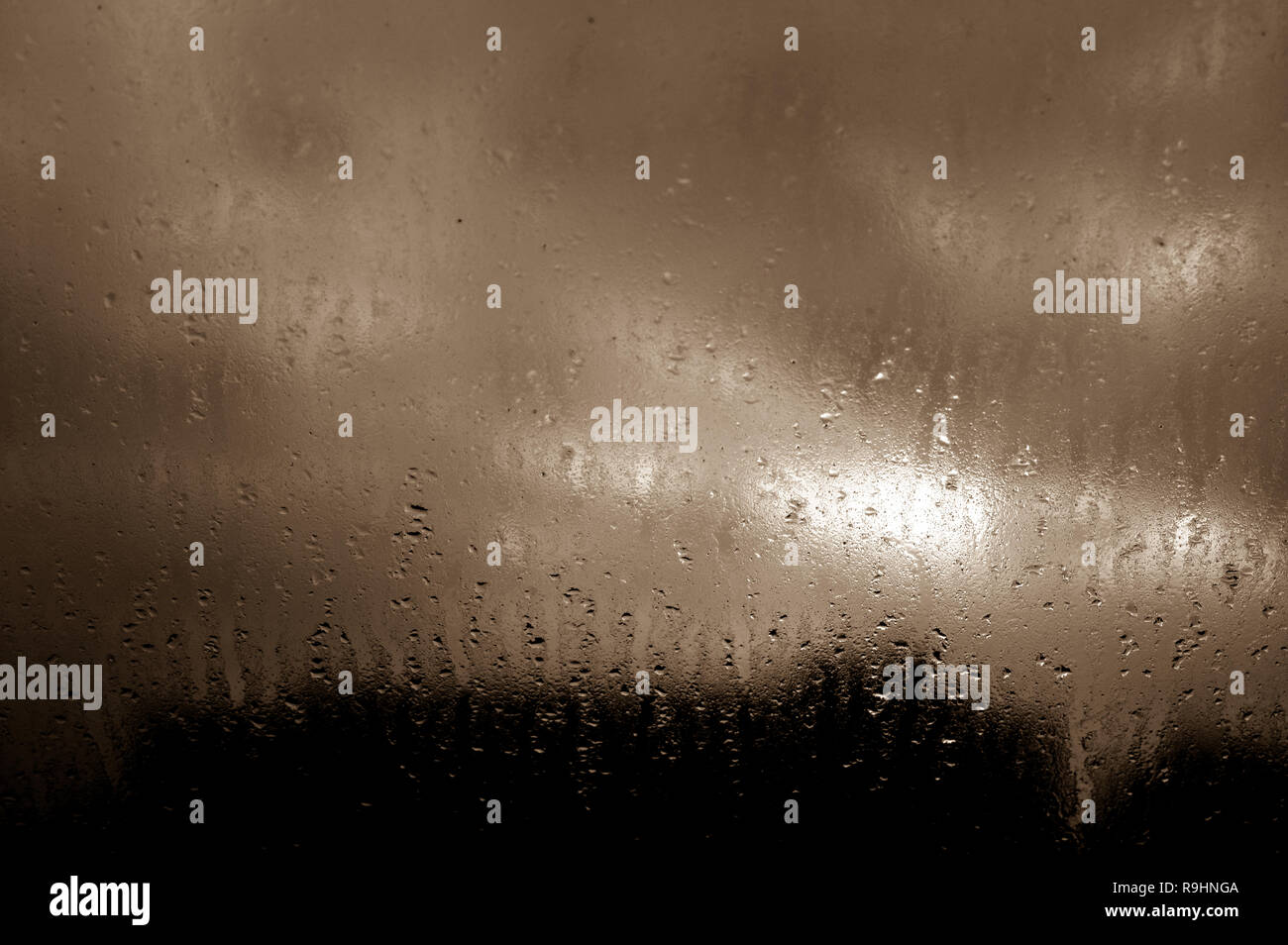 Rain drops on window glasses surface with cloudy background Stock Photo ...