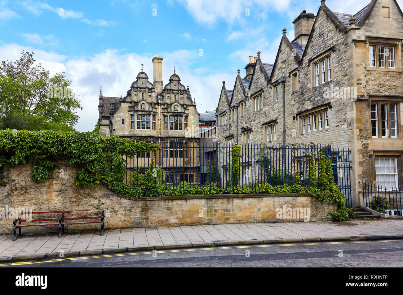The view of the Jackson Building  from the Broad street. Trinity College, Oxford University, Oxford, England Stock Photo