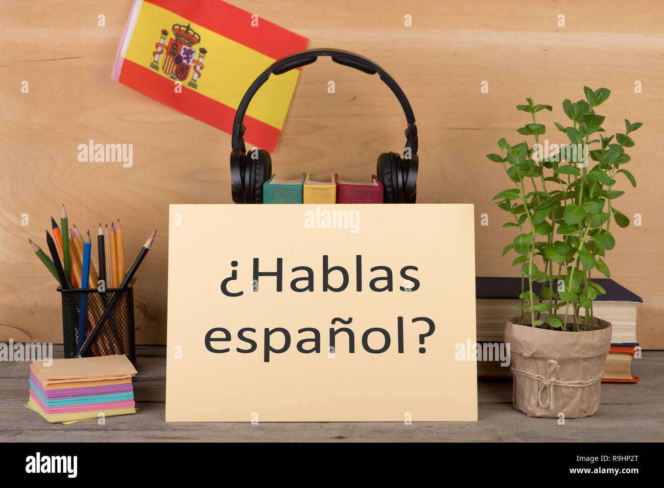 Question Hablas Espanol Do You Speak Spanish Stock Photo