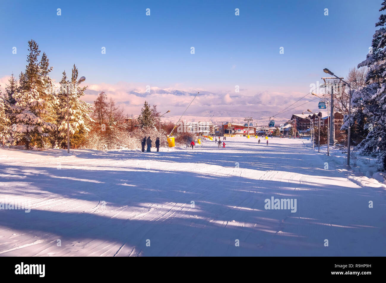 Bansko Bulgaria January 22 2018 Winter Ski Resort Bansko With