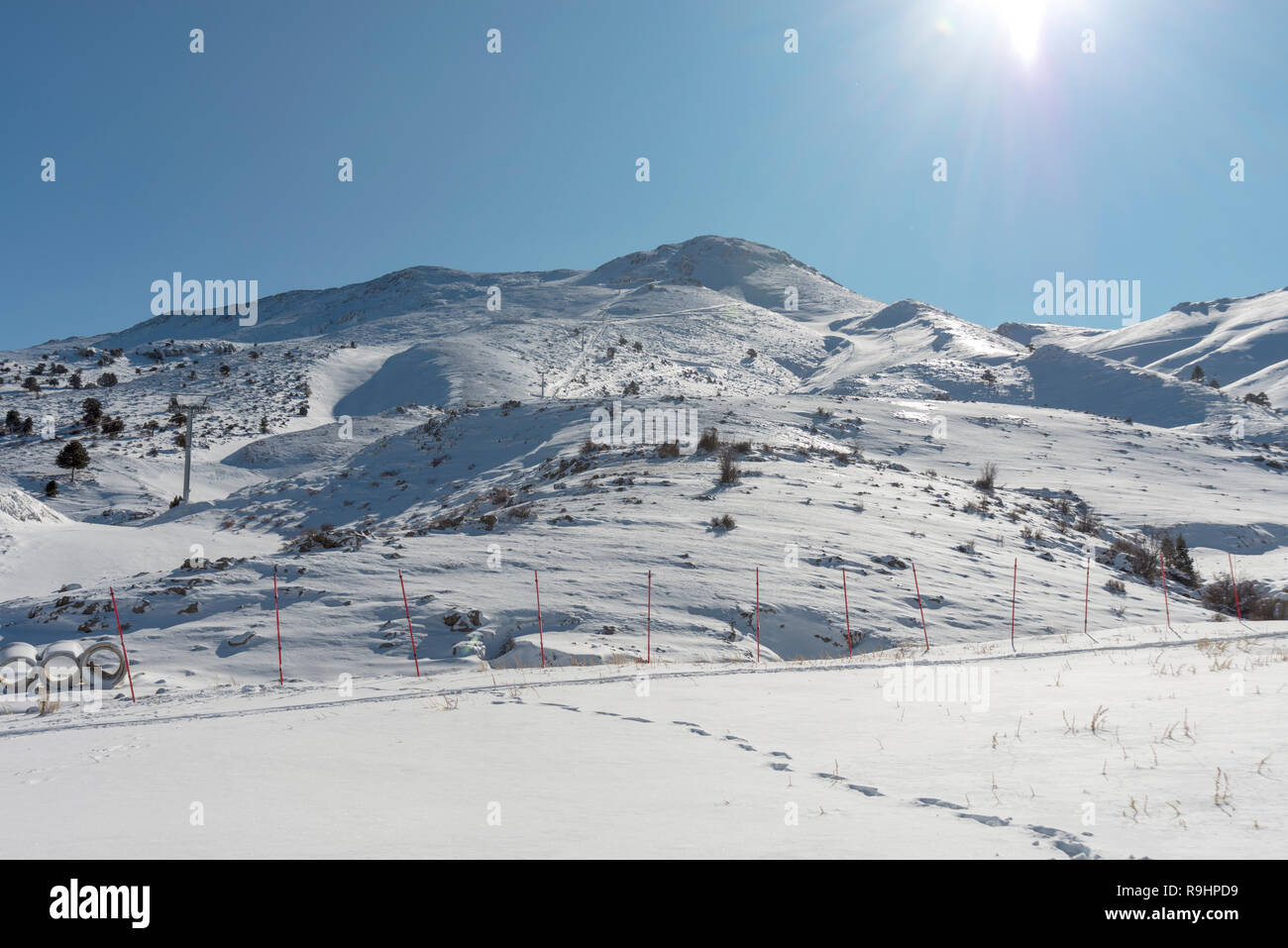 The Denizli ski center in Tavas district Nikfer prefecture,Turkey Stock  Photo - Alamy