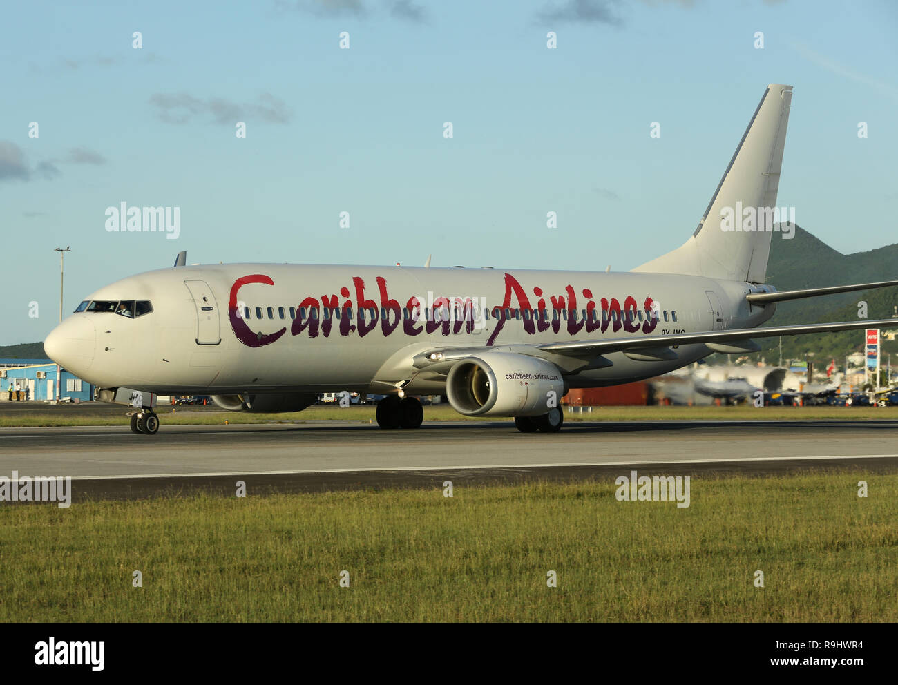 Action At Princess Juliana International Airport Sxm On The Caribbean