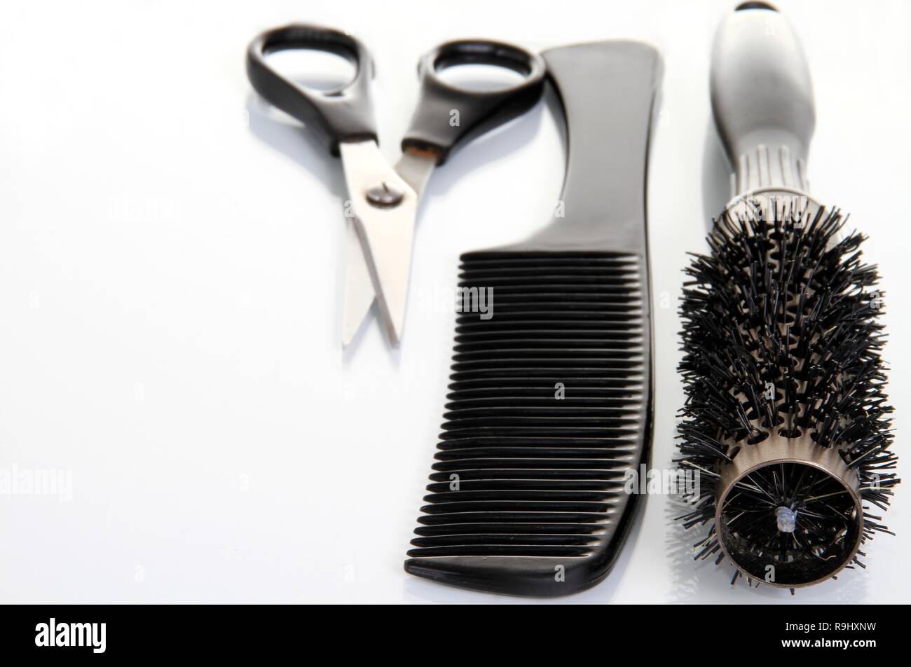 salon tools and equipment tools styling stock photo Stock Photo Alamy