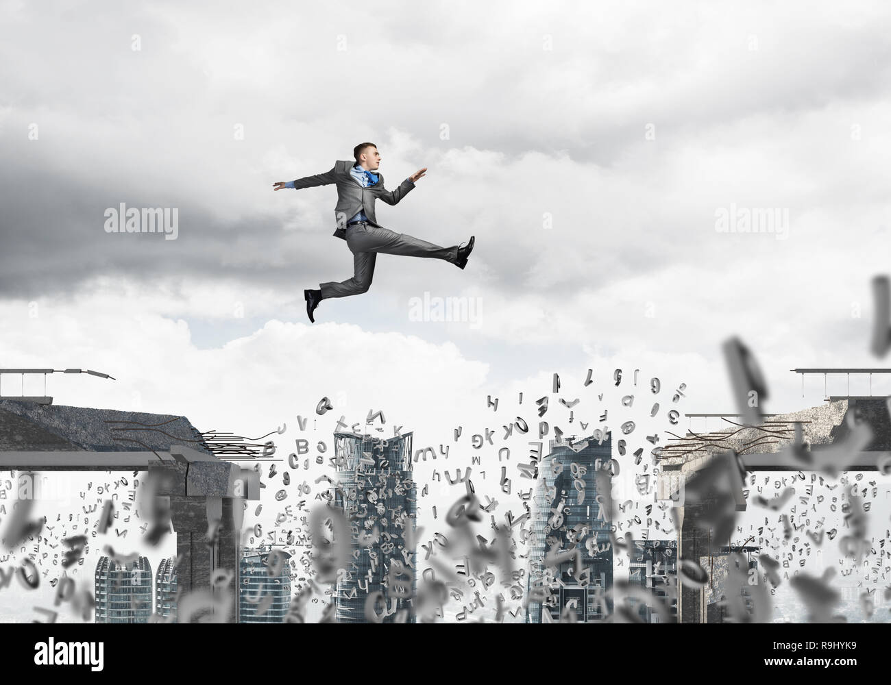 Problem and difficulties overcoming concept Stock Photo - Alamy