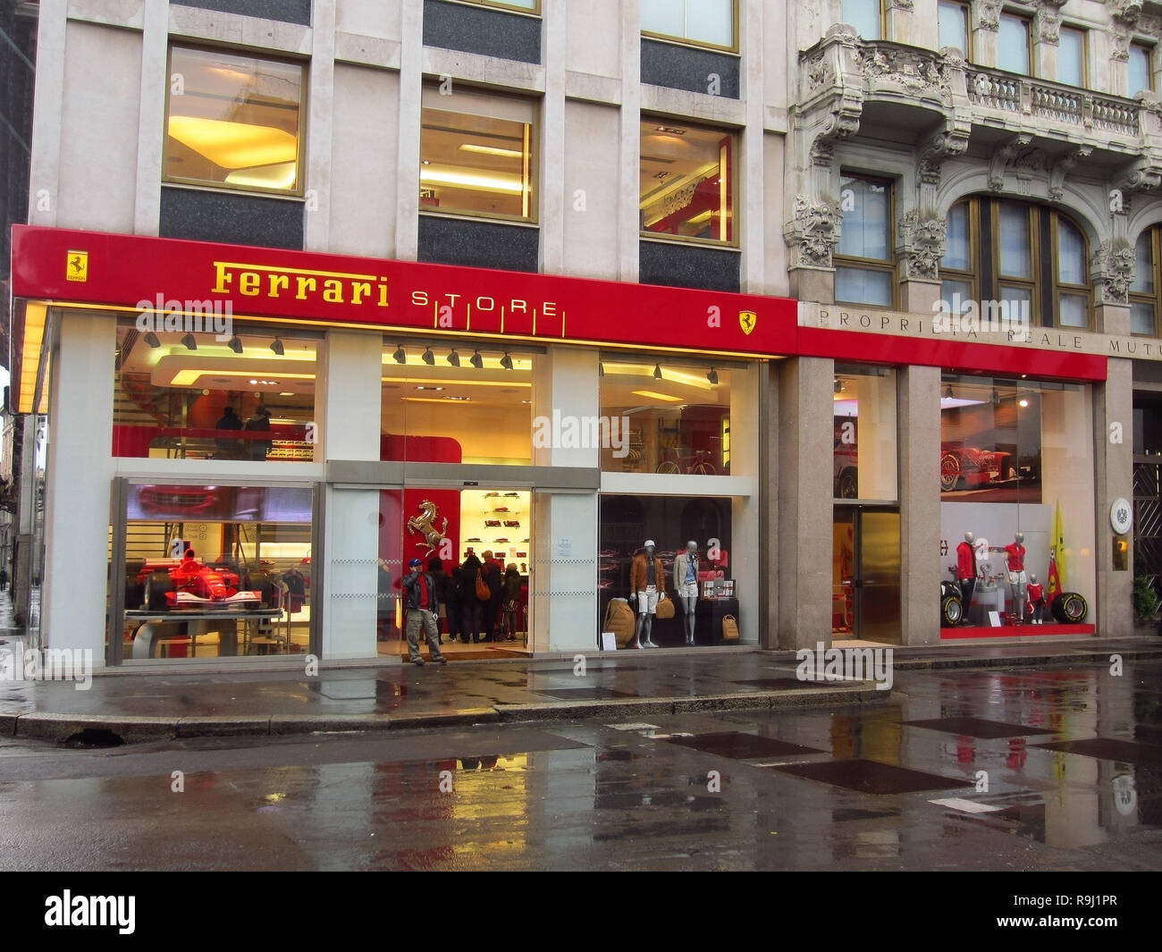 Ferrari store in Milan, Italy Stock Photo: 229663247 - Alamy