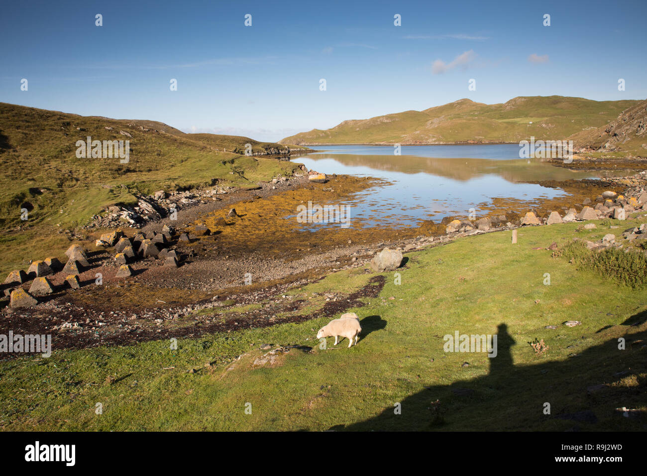 Landscape at Mavis Grint, Shetland Islands Stock Photo