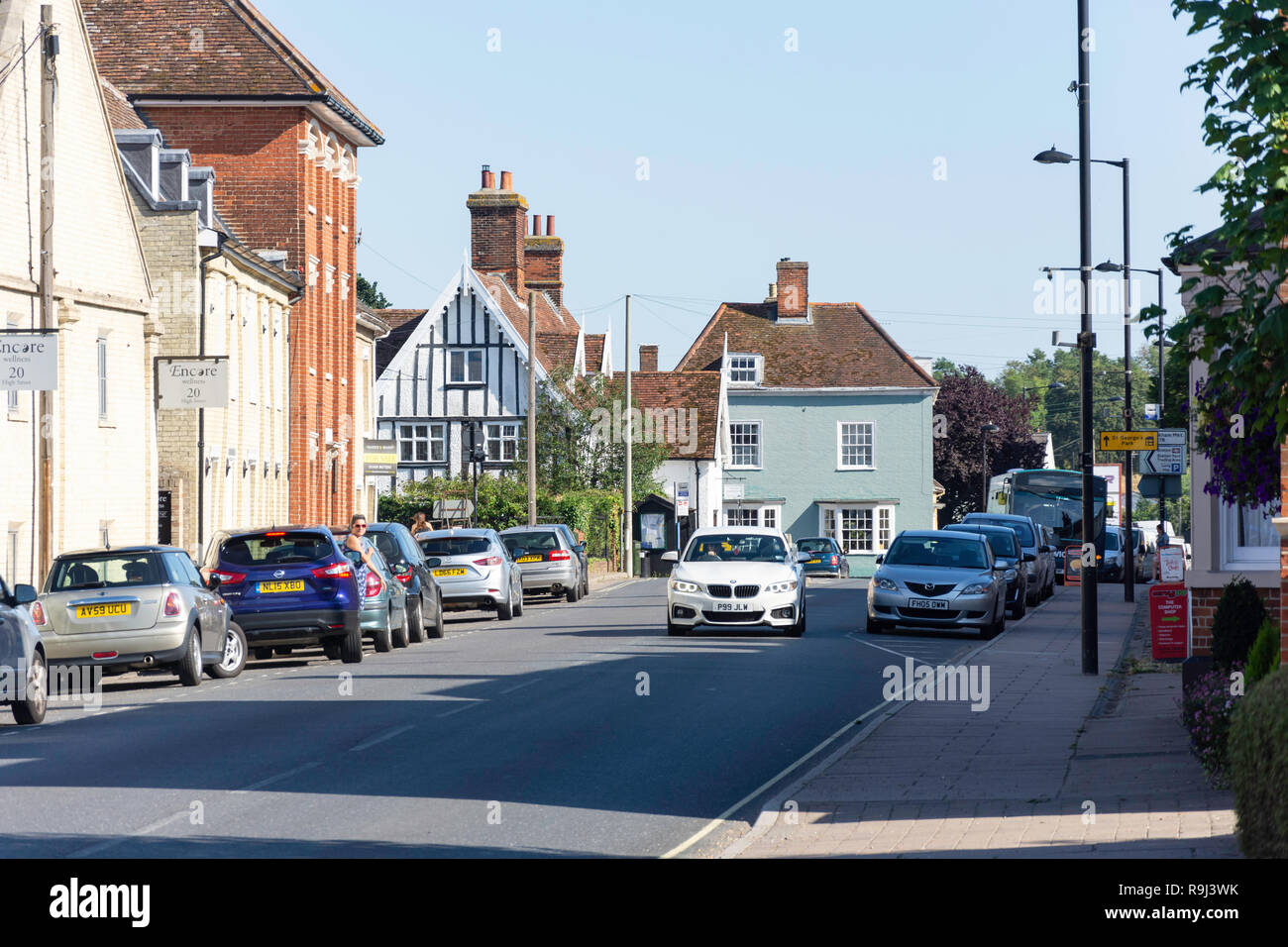 High Street, Needham Market, Suffolk, England, United Kingdom Stock