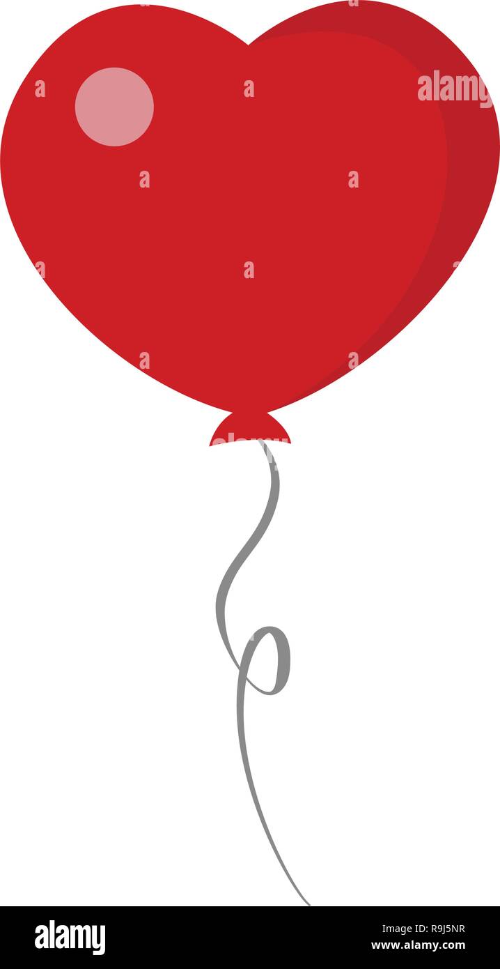 Valentines day heart balloon icon on white background for graphic and ...
