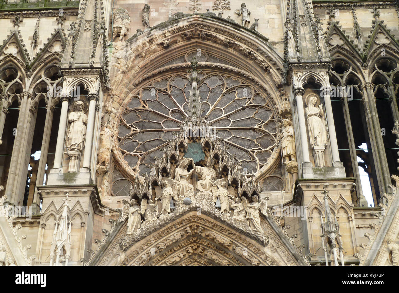 Reims Cathedral, Cathédrale Notre Dame de Reims Stock Photo - Alamy