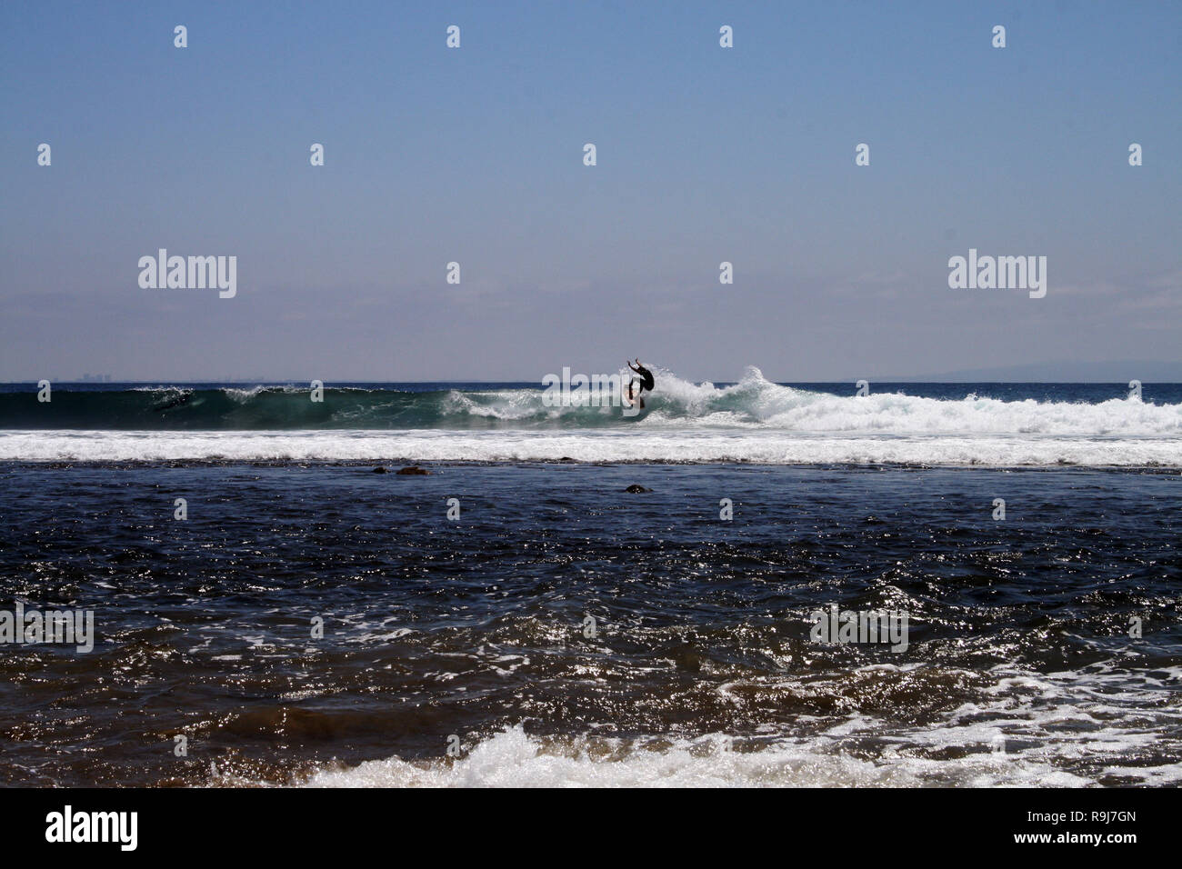 Surfers in Malibu Stock Photo